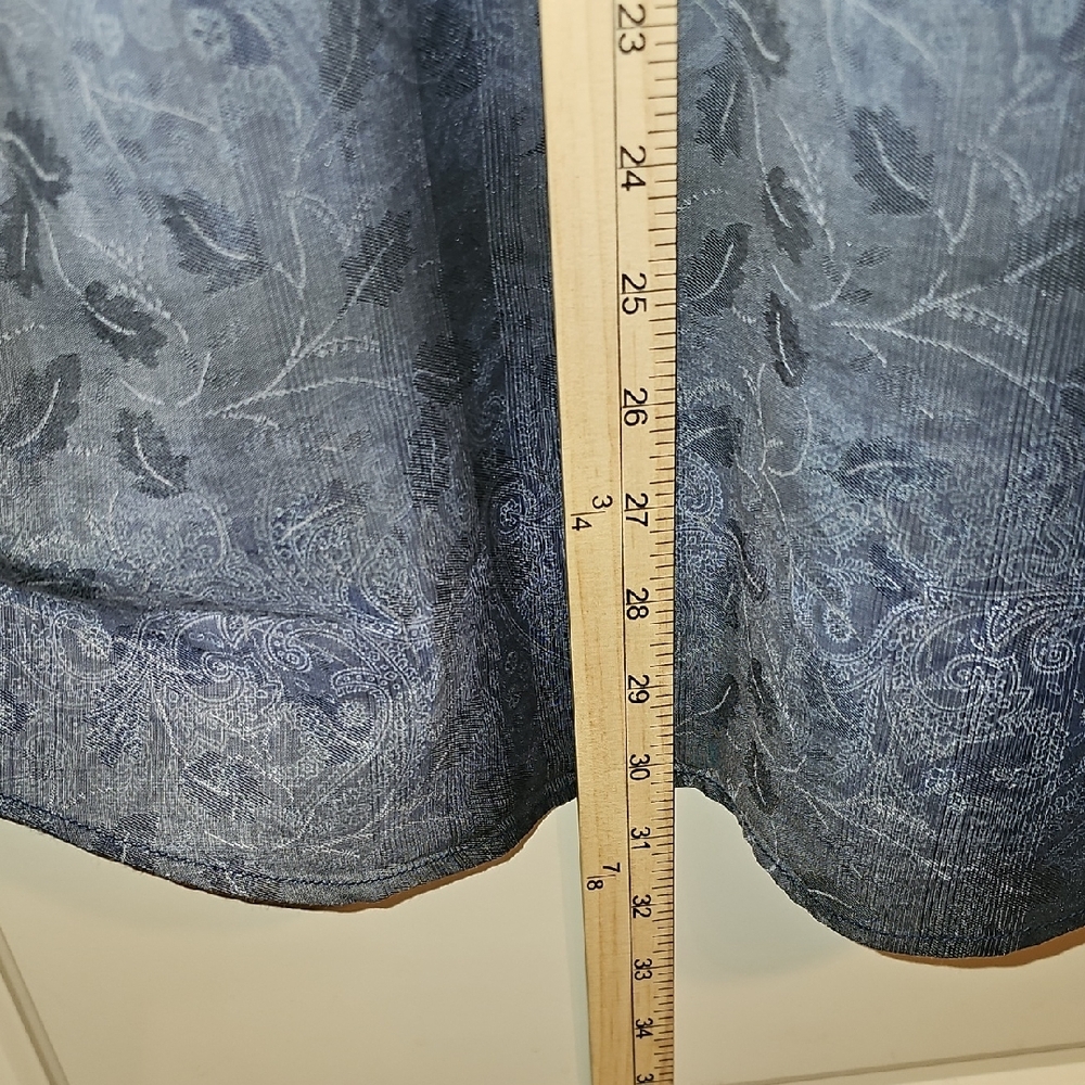 Johnston & Murphy Blue and Gray Patterned Shirt SLIM L - Picture 7 of 8